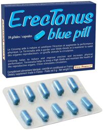 Aphrodisiaque ErecTonus Blue Pill 10 Gélules Bleu