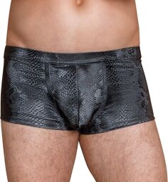Boxer peau de serpent Noir