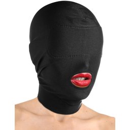 - Masque Bouche Ouverte avec Masque Oculaire Rembourré - Noir