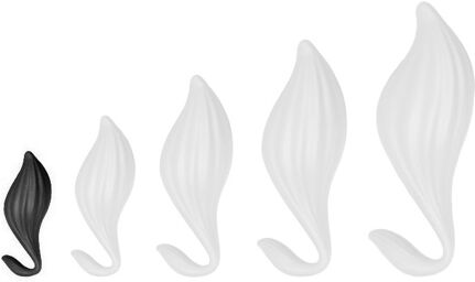 Plug Silicone Bulby S 12 x 5.5cm Noir