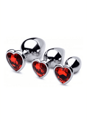 Kit Plugs rouge coeur