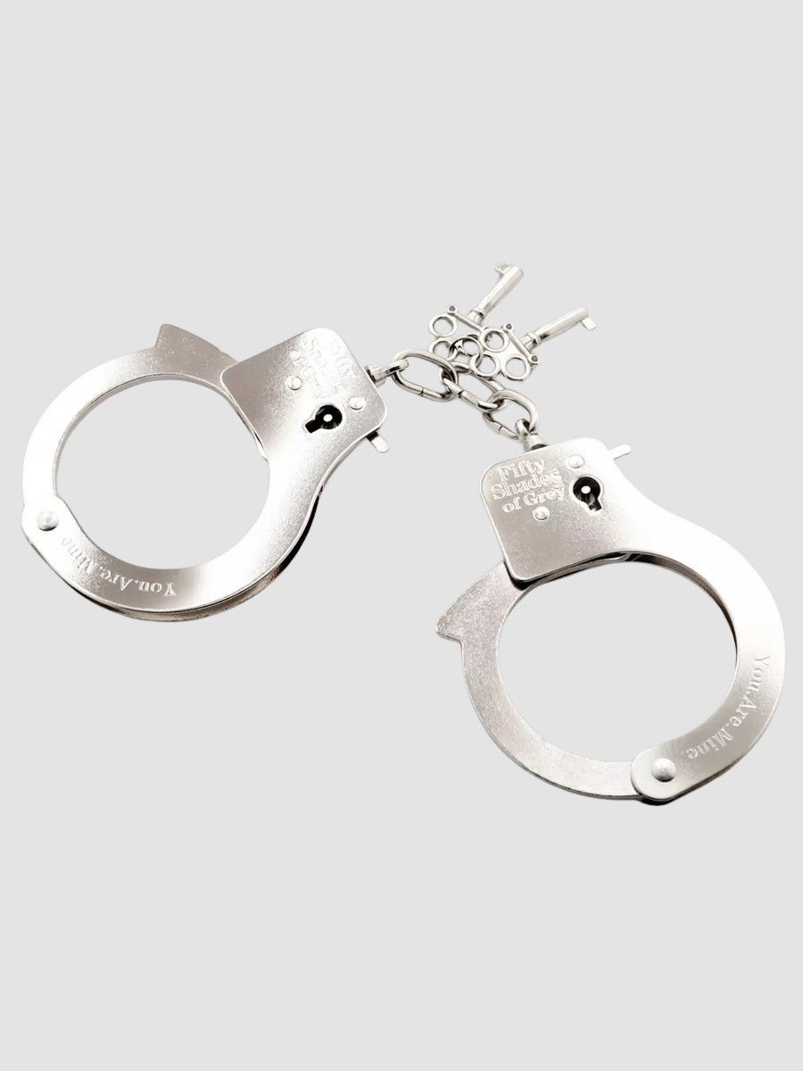 Menottes en métal You. Are. Mine.