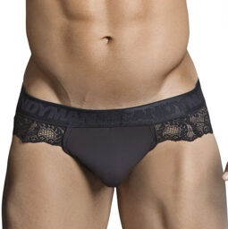 String Dentelle Bes Noir noir