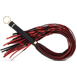 Easytoys Fetish - Flogger 64 cm - Rouge et Noir