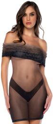 Mapalé Robe transparente extensible Dégradé transparent