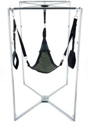 Kit Sling Tissu Triangle Kaki-Noir Armature Grise