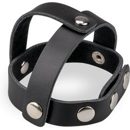Lanières cockring en cuir