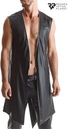 Veste longue sans manche wetlook Marco Noir