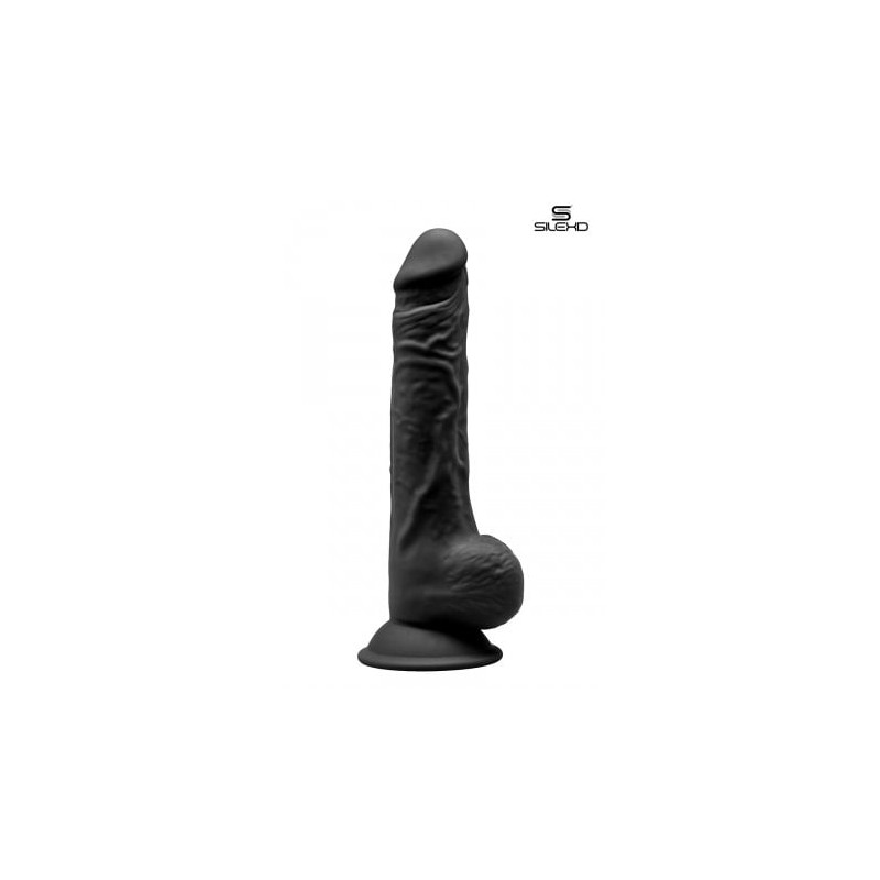 Gode double densité noir 23,5 cm