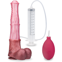 Gode godemichet ventouse éjaculateur cheval 32,0cm gode vaginal ou anal homme ou femme - Rose