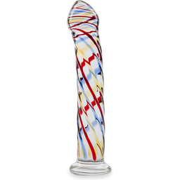 Gode godemichet en verre Hypnosis gode vaginal ou anal homme ou femme - Multicolore