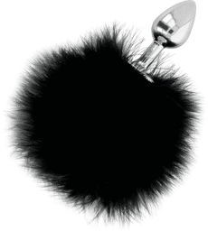 Plug extra anal avec queue noir