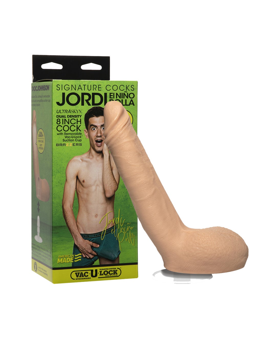Gode avec testicules Jordi El Niño Polla 20,3 cm Signature Cocks