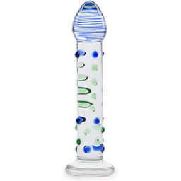 Gode godemichet en verre Poetry gode vaginal ou anal homme ou femme - Multicolore