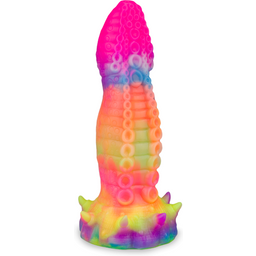 Gode godemichet ventouse tentacule phosphorescent Ursula gode vaginal ou anal homme ou femme - Multicolore
