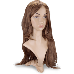 Perruque cheveux châtains longs et lisses