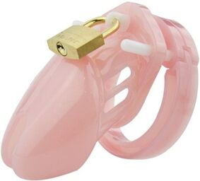 Cage de chasteté Mini Locky 6 x 3.2cm Rose