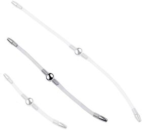 Double Tige d'urètre flexible Flexi Duo 24cm - Diamètre 8mm