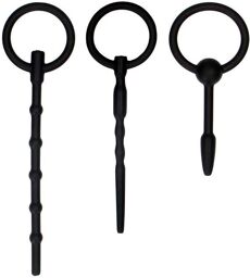 Kit Plugs à Urètre Silicone Plug Set Noir