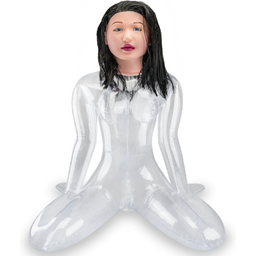 Poupée gonflable transparente vagin suceuse Alice