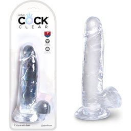 Gode Ventouse Clear 18 cm