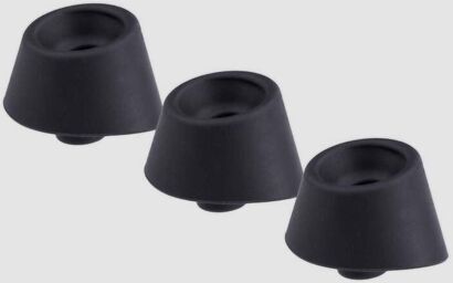 Têtes de stimulation Dual Toy x3 black Noir