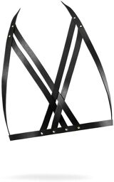 Maze Halter Bra Harness Black