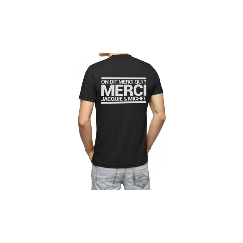 T-shirt Phosphorescent Jacquie et Michel - noir
