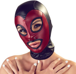 Masque intégral en tissu extensible pour soirées fetish