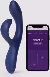 Vibromasseur Rabbit Connecté We-Nova 2 Bleu