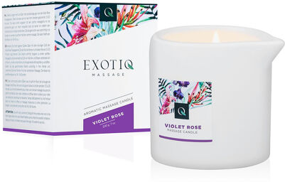 Bougie de Massage Exotiq Rose Violette - 200g