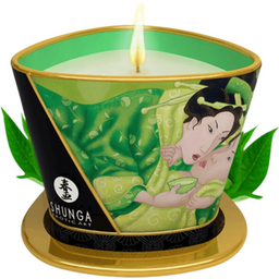 Bougie de massage 45 heures Thé vert Shunga
