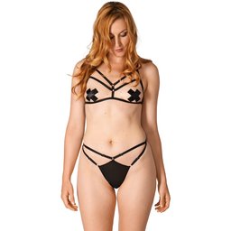 Ensemble harnais et culotte à bretelles NORTIE