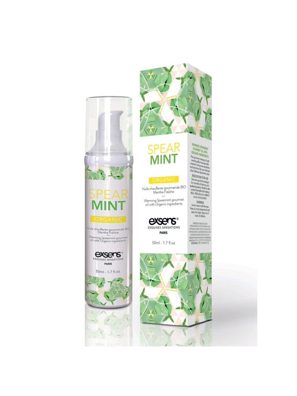 Huile de Massage Chauffante Gourmande BIO Menthe Verte