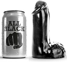 dildo tout noir 13cm