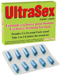 Aphrodisiaque UltraSex 10 Gélules Vert