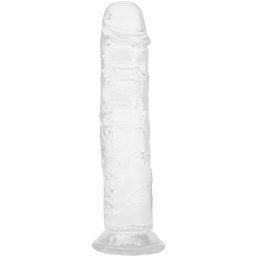 Gode Réaliste avec Ventouse Transparent 22 cm