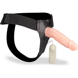 Gode harnais creux vibrant diamètre XL