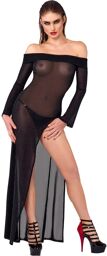 Robe Longue Scintillante Noir