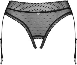 Lanelia jarretière culotte noire Noir