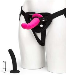 Kit Gode Ceinture Vibrant Supersex Noir