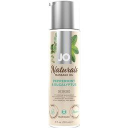 JO - Naturals Huile de massage à la menthe poivrée et à l'eucalyptus