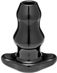 Double Tunnel Plug Noir Medium 9.5 x5.2 cm