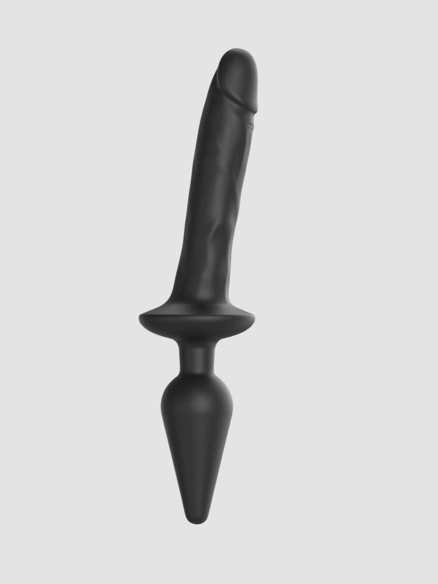 Gode réaliste Switch Plug-In noir XXL