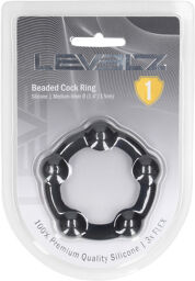 Cockring en silicone perlé - M - 35mm - Noir