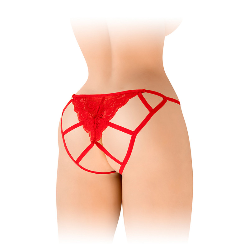 Culotte ouverte Zoé rouge