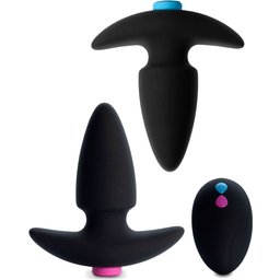 Kit de 2 Plugs Anal Vibrants Télécommandés pour Couple FunkyButts