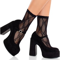 Socquettes Résille Noeud