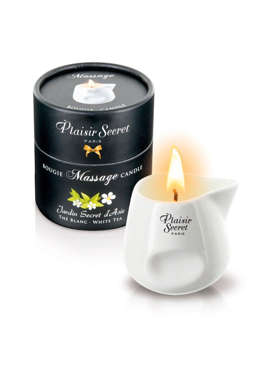 Bougie de massage thé blanc Jardin Secret d'Asie 80 ml