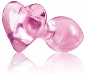 Plug Anal en Verre Crystal Heart Rose